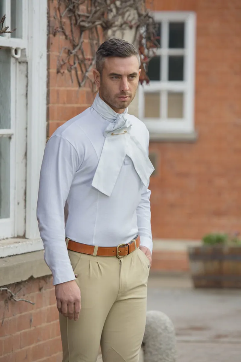 Shires Aubrion Gents Winter Stock Collar Shirt White